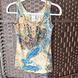 sleeveless, bohemian-style tank top from the brand Forbidden